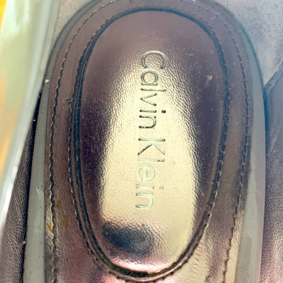 Calvin Klein patent grey open toe heels - Picture 4 of 6